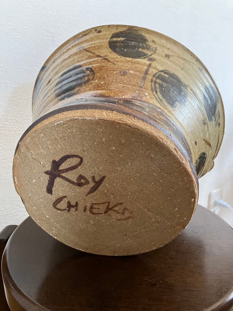 Roy & Chieko 笠間焼 中鉢　（径26㎝ 高さ14.5cm）