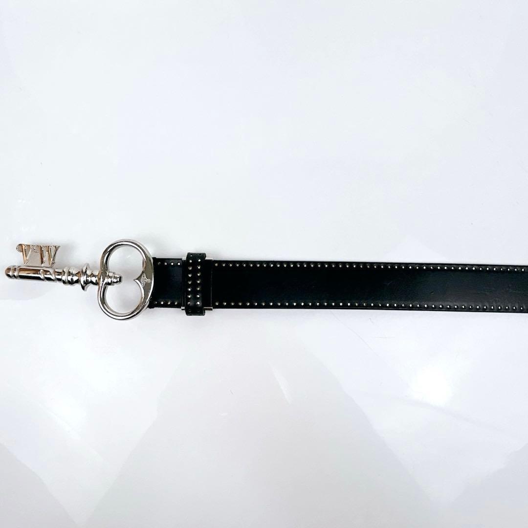ヴィヴィアンウエストウッド　MAN　ベルト　キーモチーフ　鍵　ブラック×シルバー