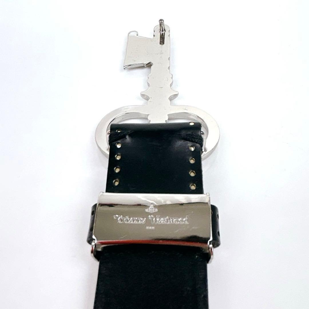 ヴィヴィアンウエストウッド　MAN　ベルト　キーモチーフ　鍵　ブラック×シルバー