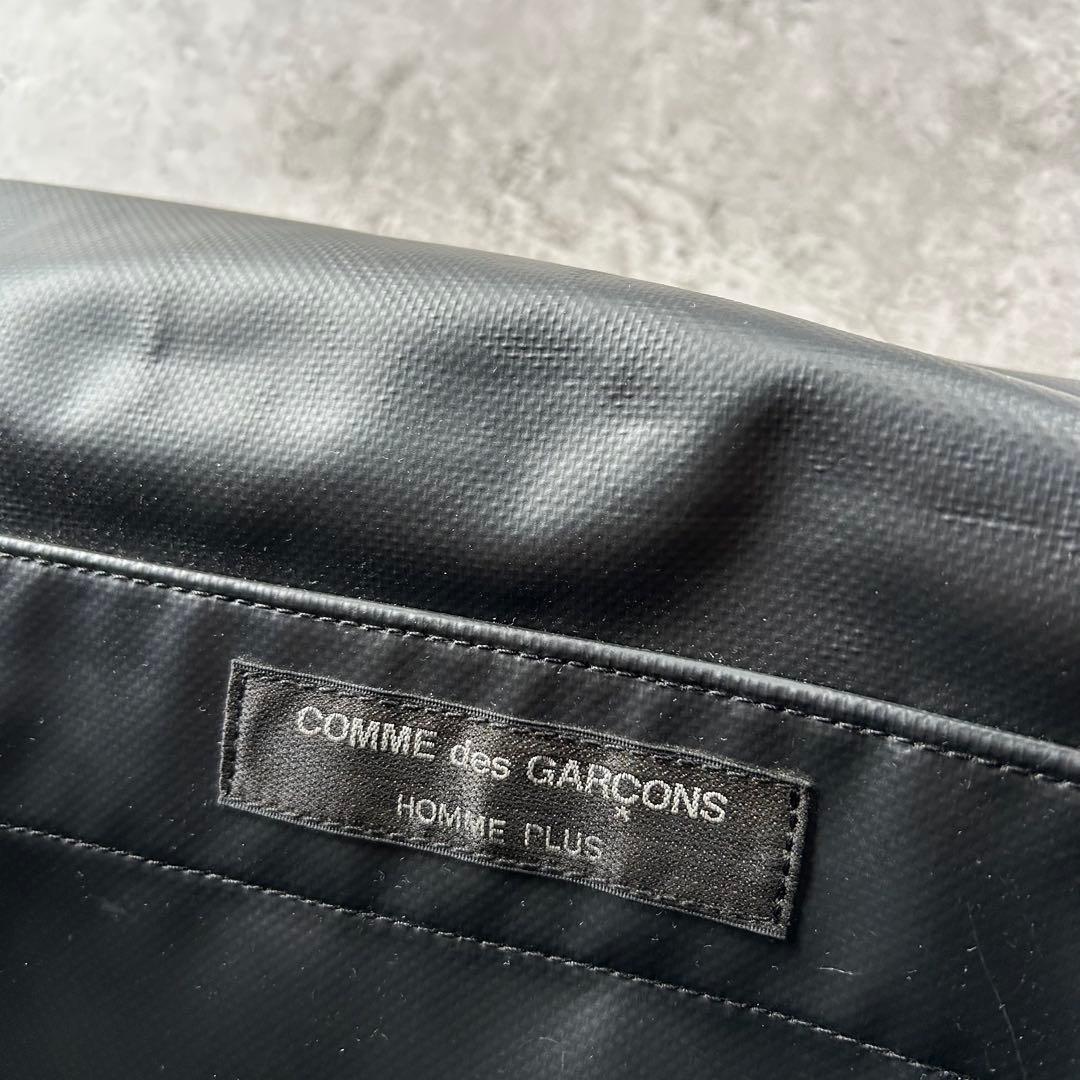 コムデギャルソンオム メッセンジャーバッグ ブラック 塩化ビニール