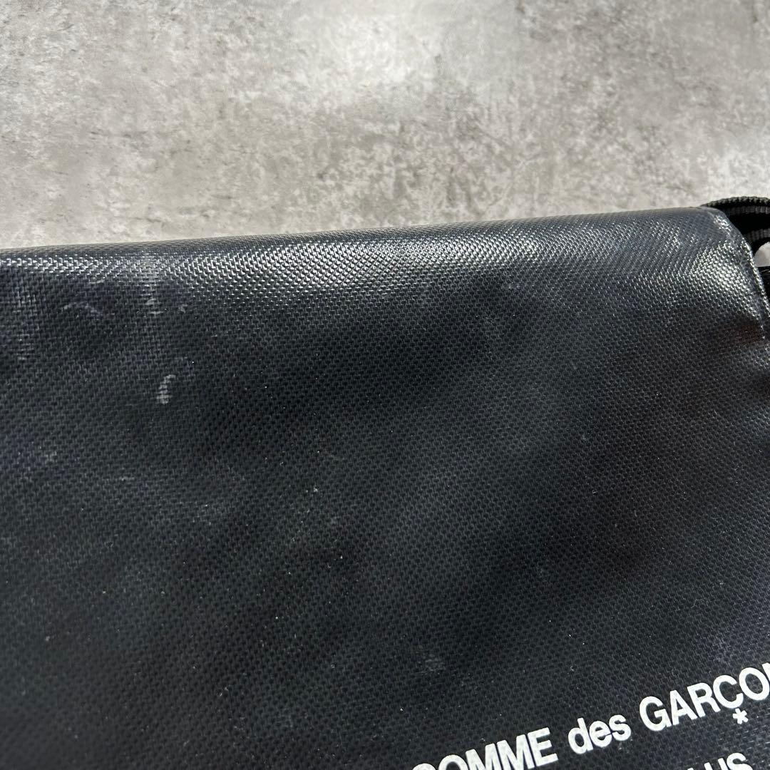 コムデギャルソンオム メッセンジャーバッグ ブラック 塩化ビニール