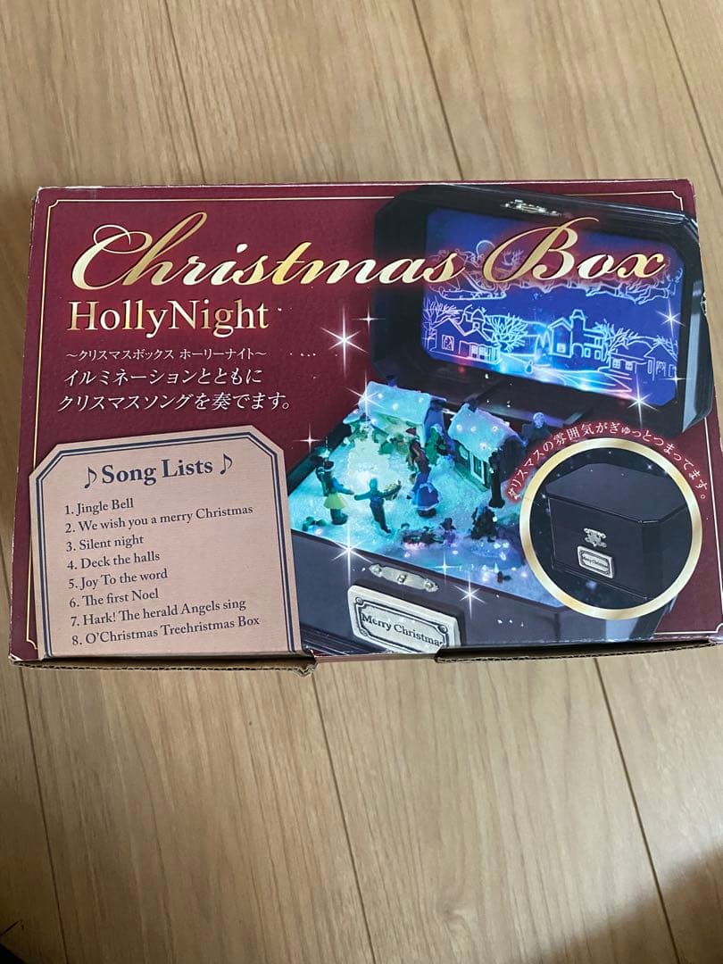 【新品】オルゴール　クリスマスボックス　プレゼント　サンタクロース　クリスマス