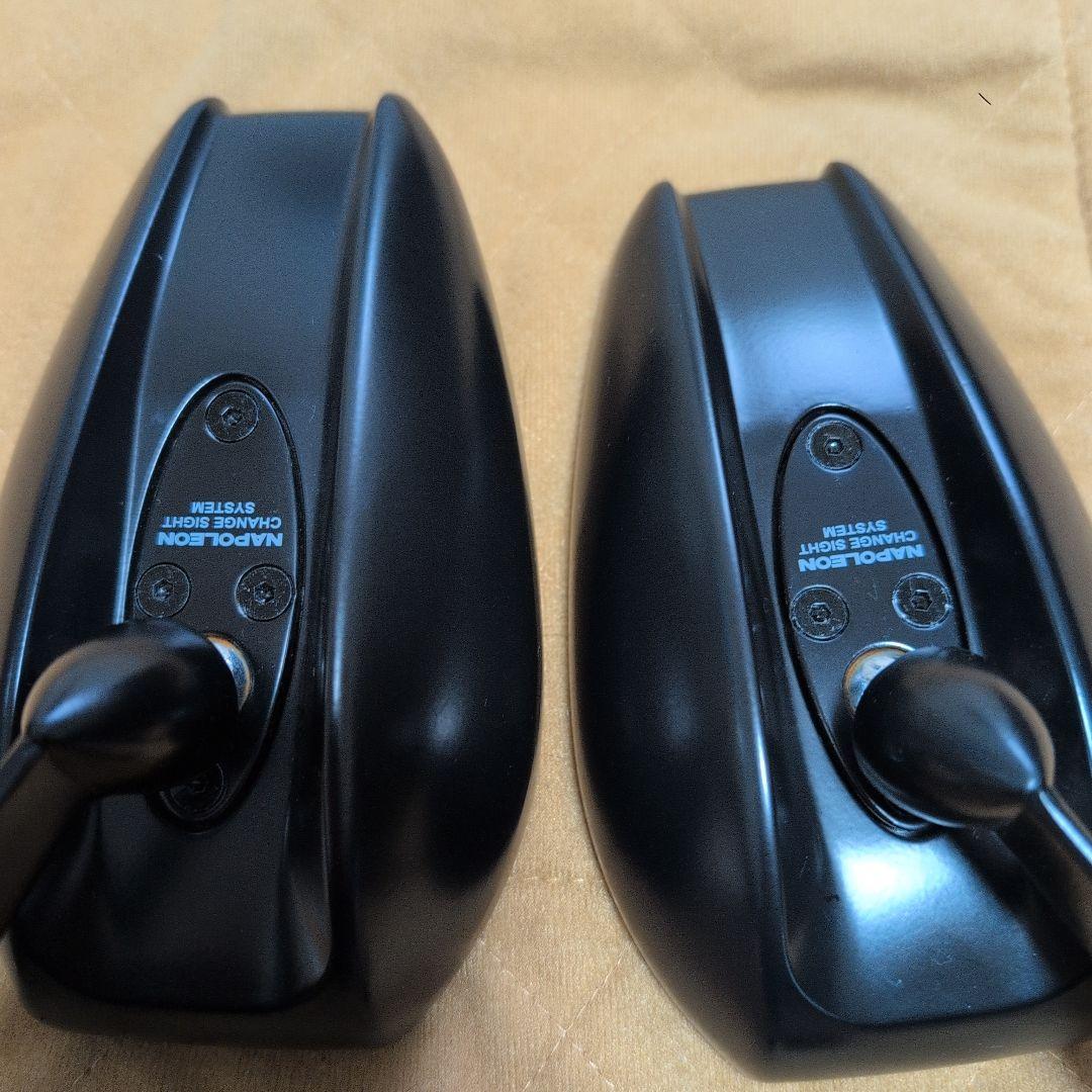 【左右セット】タナックス ナポレオン NA-014 シャークミラー7 ブラック