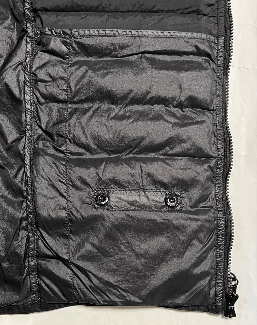 stone GARMENT DYED DOWN ダウンベスト 黒 L