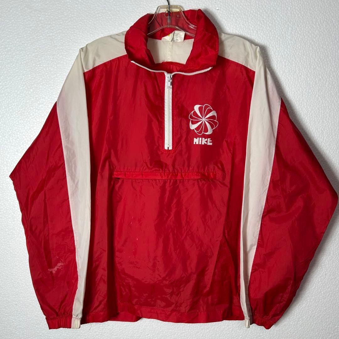 え*う様 70s NIKE ナイロンジャケット ゴツナイキ オレンジ USA