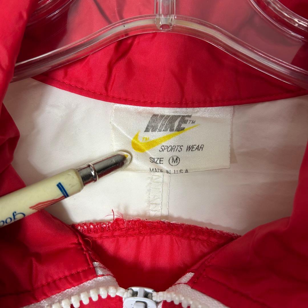 え*う様 70s NIKE ナイロンジャケット ゴツナイキ オレンジ USA