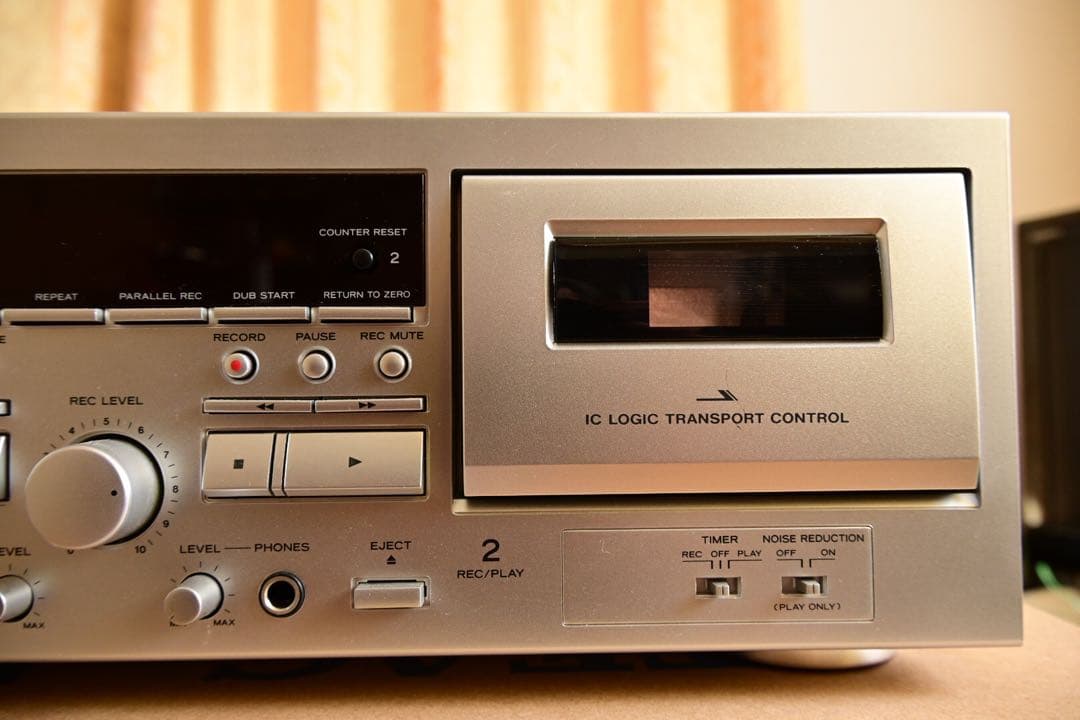 【極美品】TEAC W-1200 取説・リモコン・元箱・オーディオケーブル付