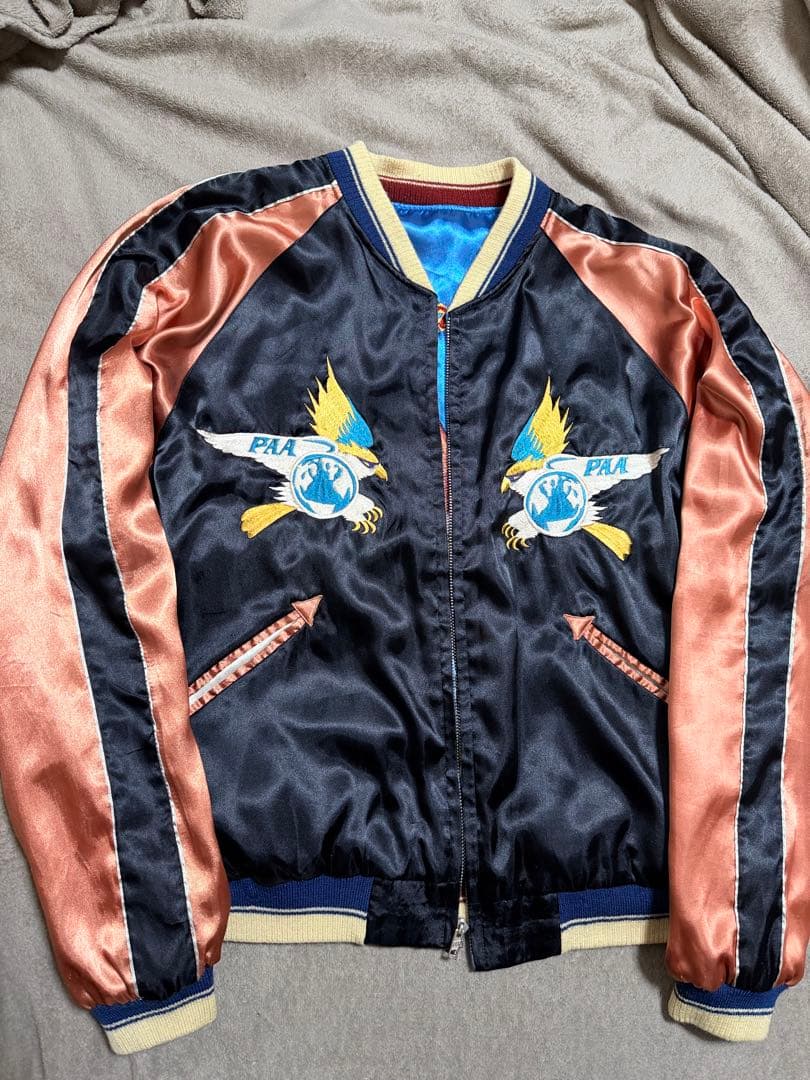 ２面用 テーラー東洋 虎鷲 Hawaii 日本限定版 スカジャン vintage