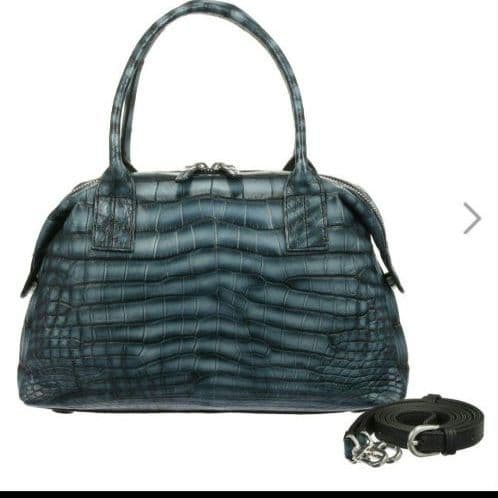 マットクロコダイル ボストンデザイン ２ウェイバッグ