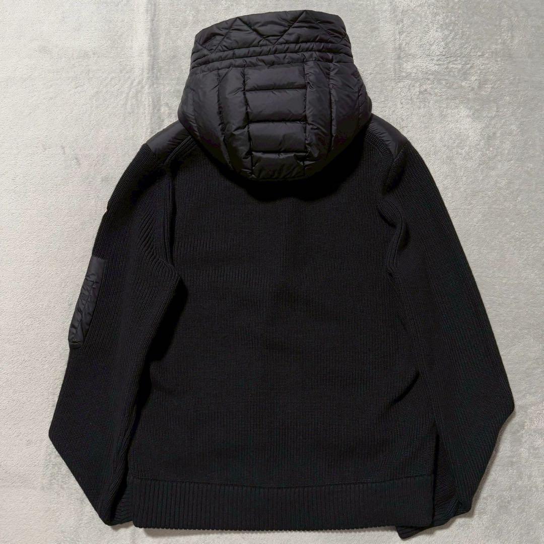 MONCLER モンクレール ダウン カーディガン ハイブリッド Lサイズ 黒