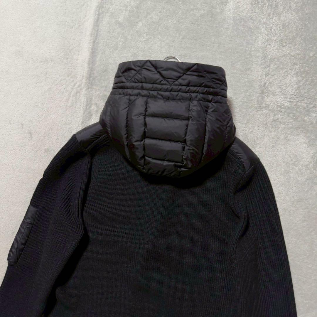 MONCLER モンクレール ダウン カーディガン ハイブリッド Lサイズ 黒