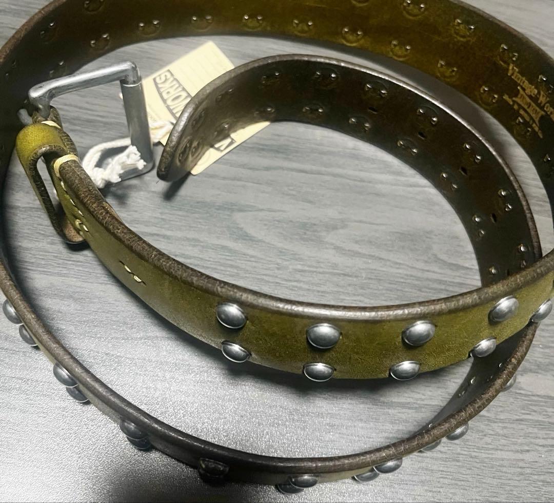 未使用品‼️ビンテージワークス‼️スタッズベルト‼️