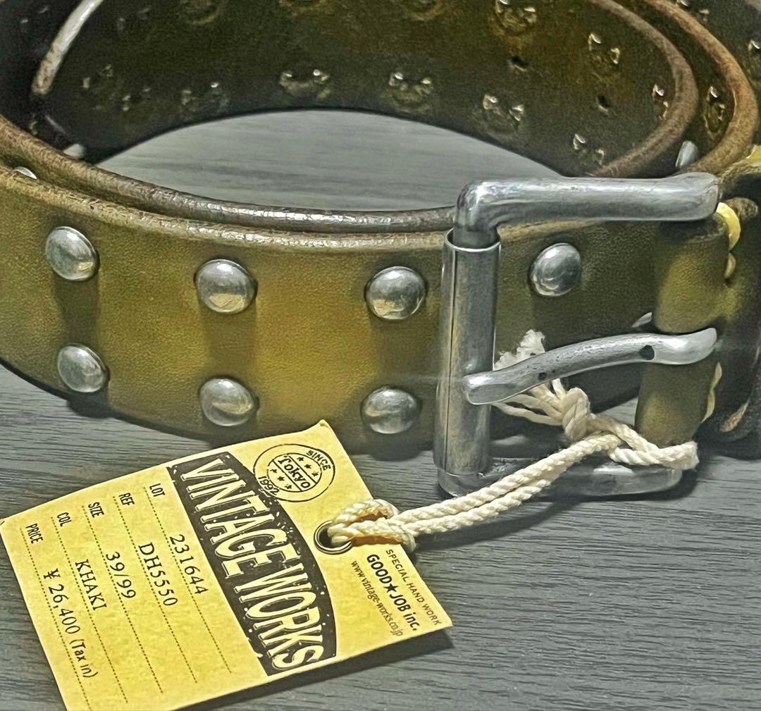 未使用品‼️ビンテージワークス‼️スタッズベルト‼️