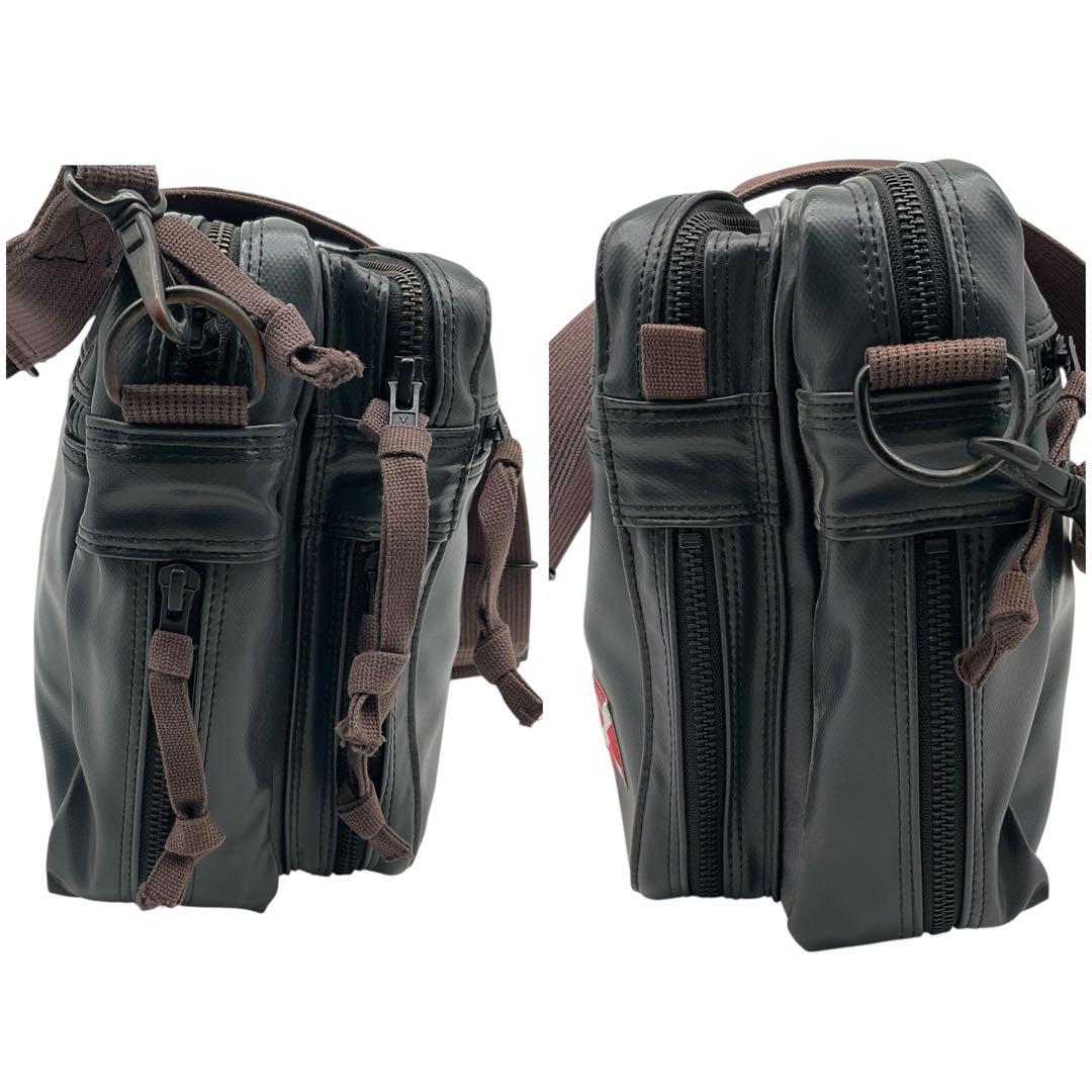 美品 ラゲッジレーベル ショルダーバッグ ニューライナー 赤バッテン 吉田カバン