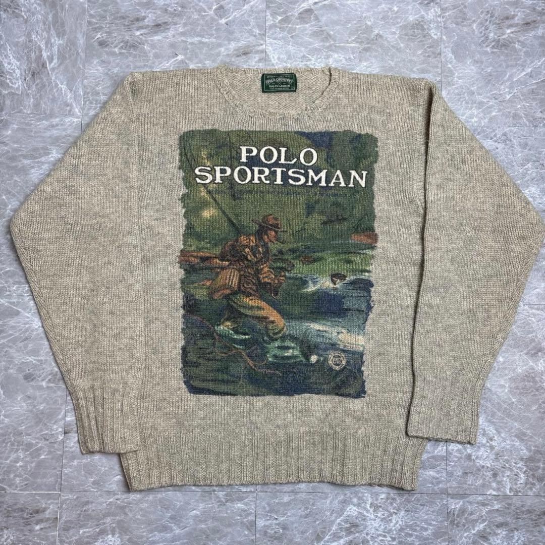希少 Ralph Lauren Polo Country ニット セーター L
