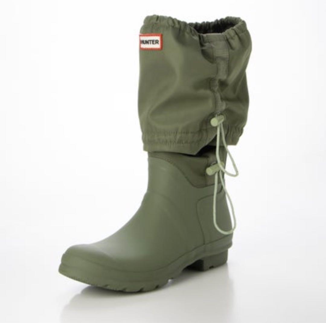 ※アザラシ※HUNTER レインブーツ　カーキ　23cm