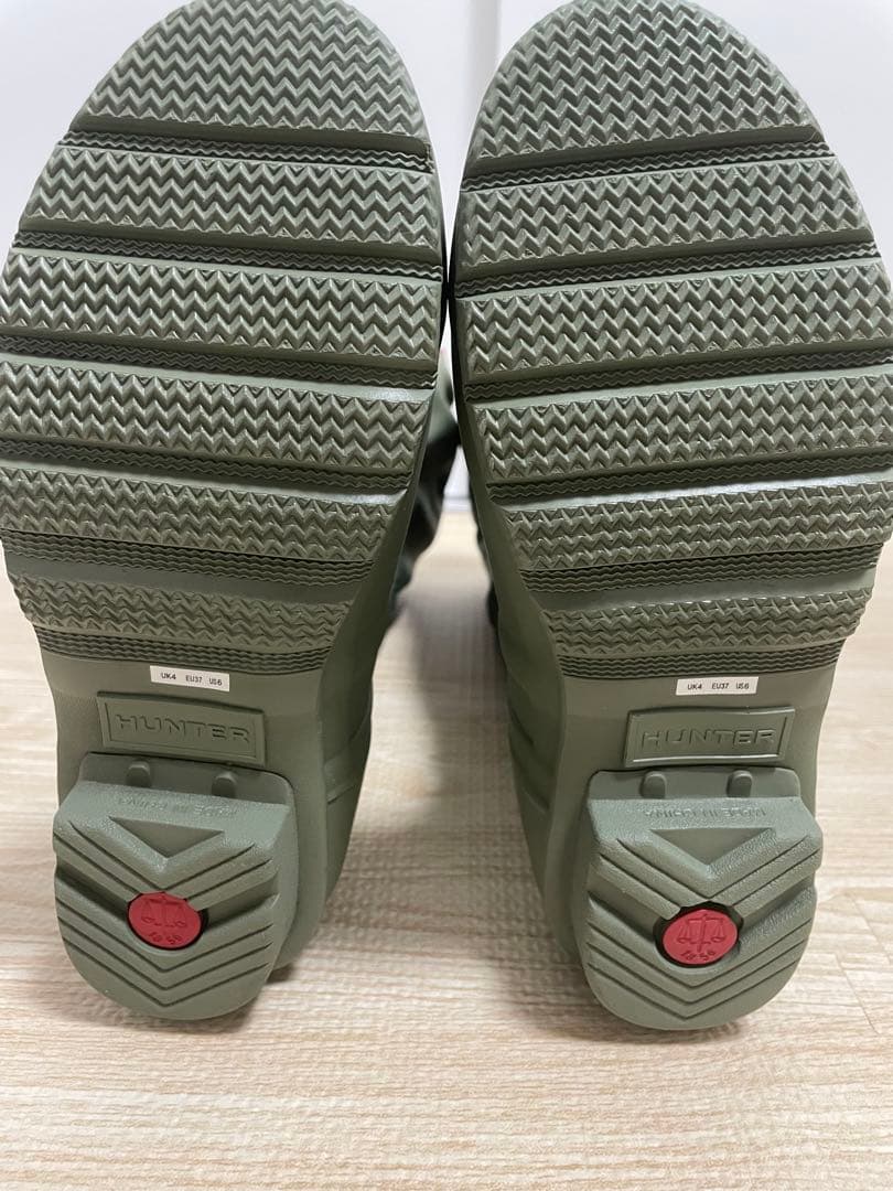 ※アザラシ※HUNTER レインブーツ　カーキ　23cm