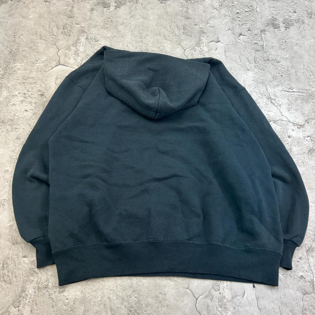 玉*隊様 USA製　ラッセルアスレチック　前V 　ブランク　パーカー　古着　ブラ