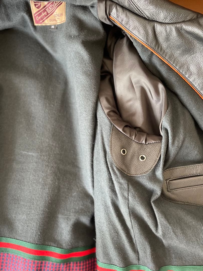 本革　レザーコーチジャケット　サイズ36 極美品　Mサイズ程度