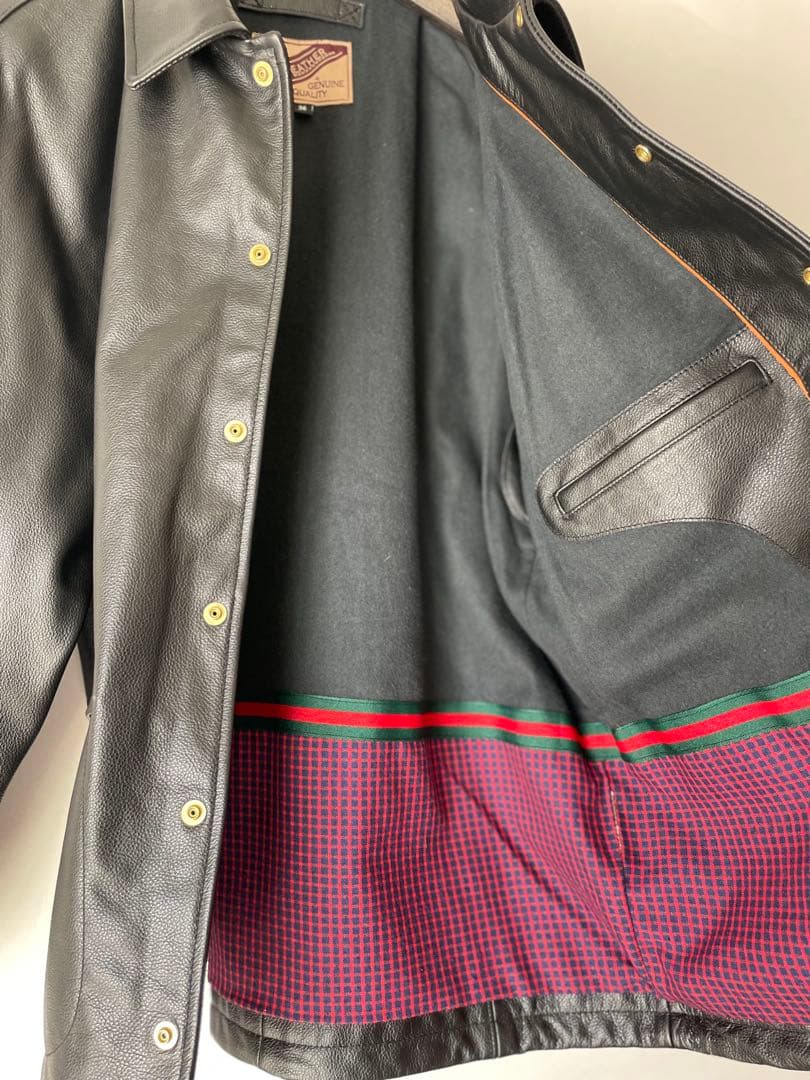 本革　レザーコーチジャケット　サイズ36 極美品　Mサイズ程度