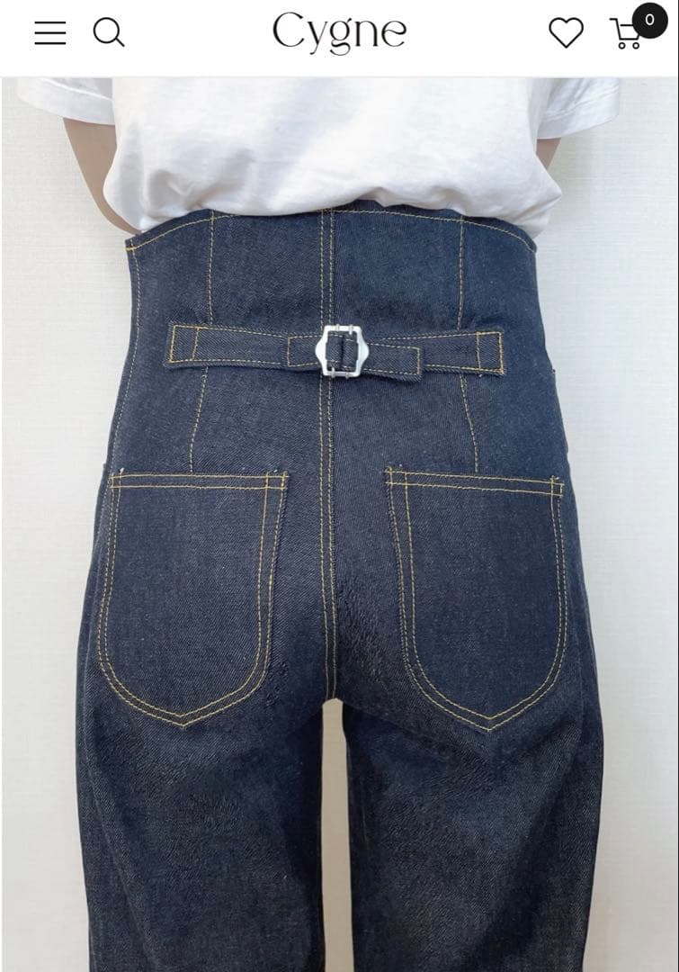 Cygne シーニュ　デニム　ローレント　サイズ１　ノンウォッシュgirlish