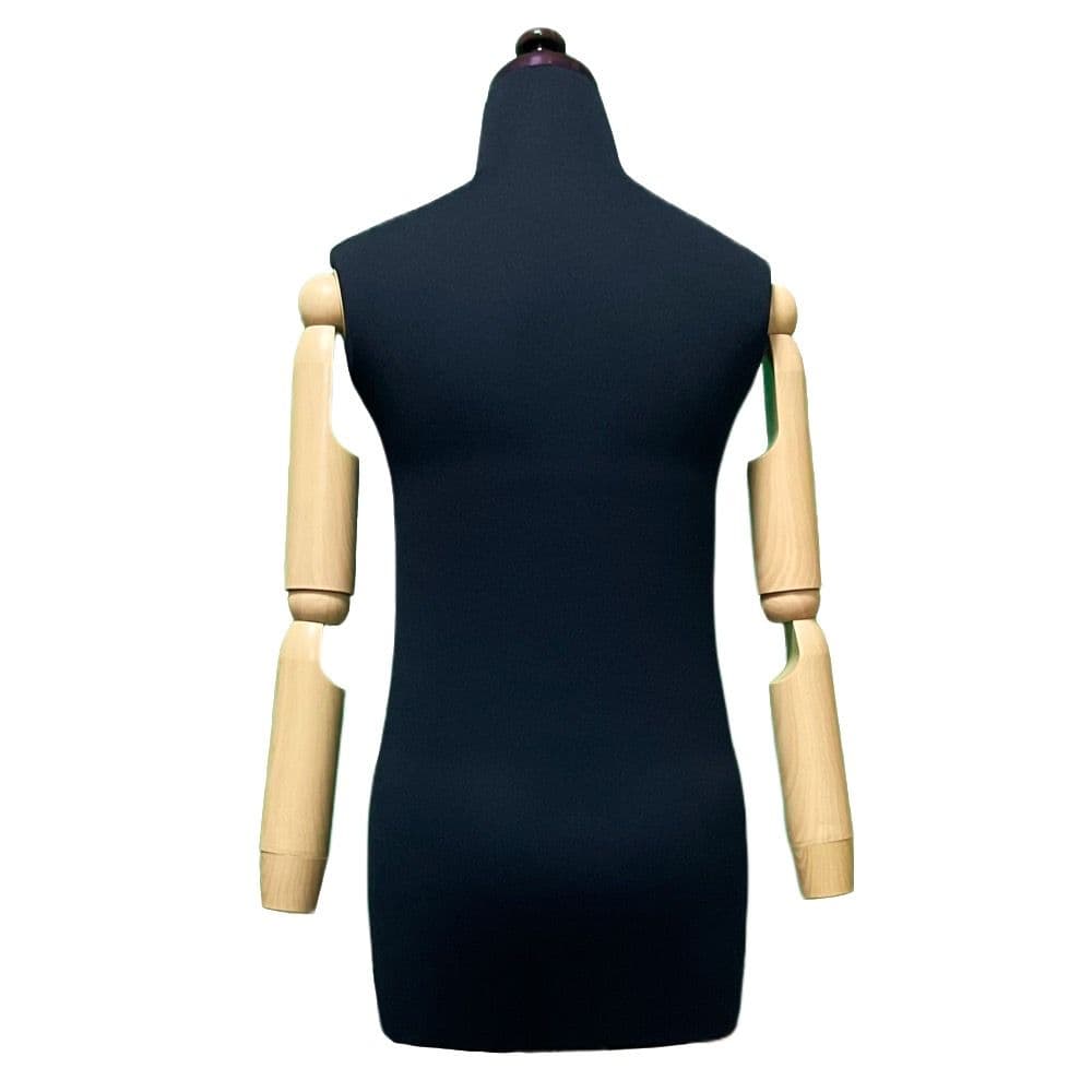 和装トルソー可動腕ブラック　着付け練習用ボディ　和装ボディ　着付けマネキン腕付き