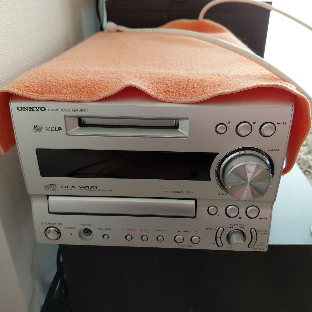 【ONKYO】【ラトックシステム】CD/MD ミニコンポ＋REX-Link2S