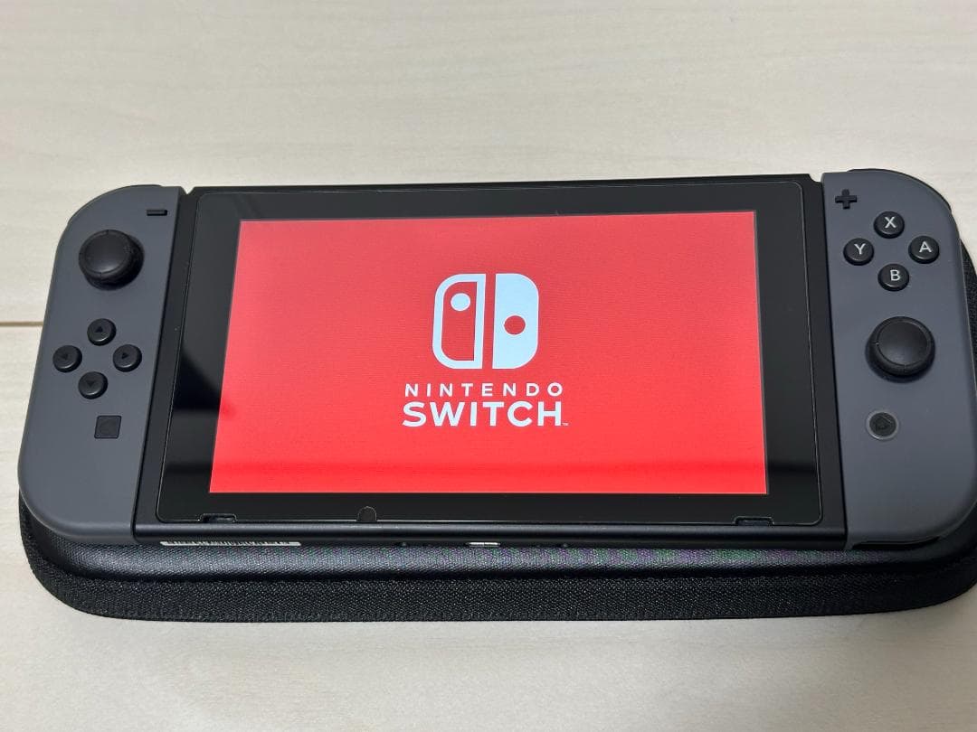 Nintendo Switch 本体 グレー バッテリー強化版 128GB付き