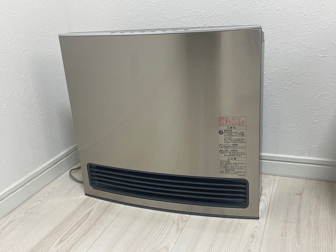【速暖】大阪ガスファンヒーター ナノイー プラチナシルバー ガスコード3m付き