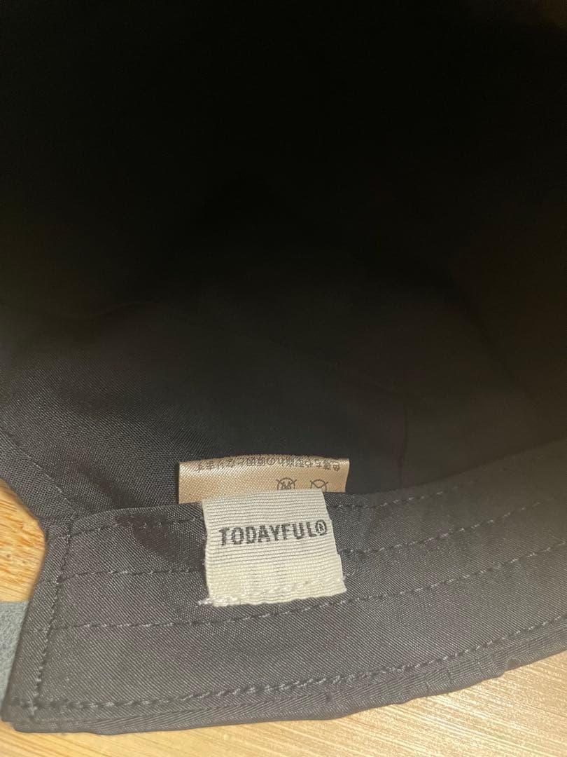 TODAYFUL Leather Cord Cap ブラック