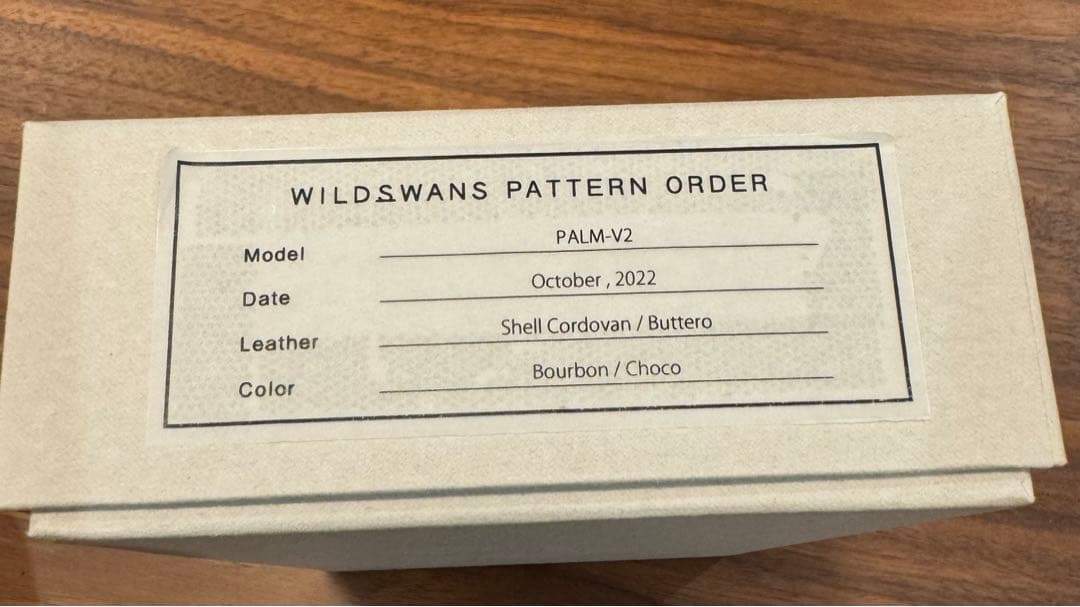 ワイルドスワンズ　パームv2 シェルコードバン バーボン WILDSWANS