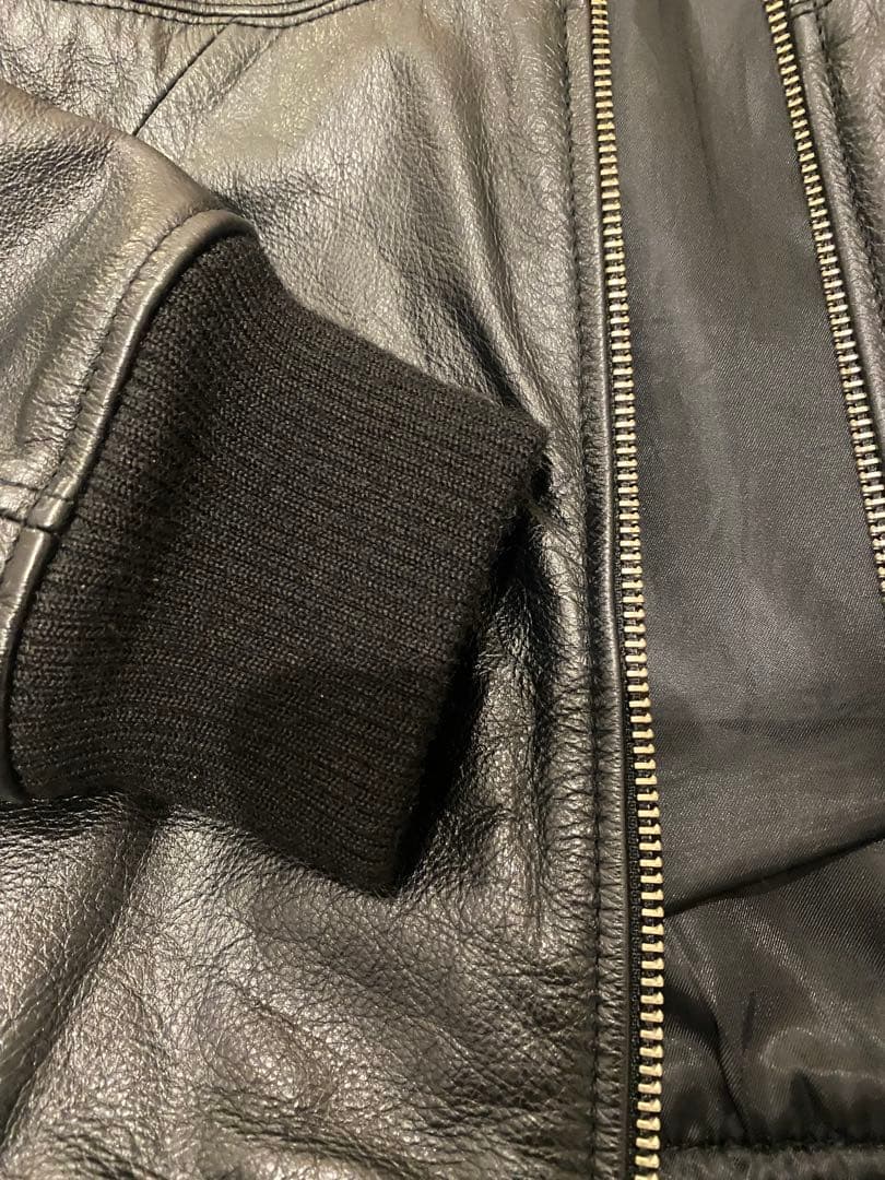 美品 B＆Yユナイテッドアローズ　MA-1タイプ　レザージャケット