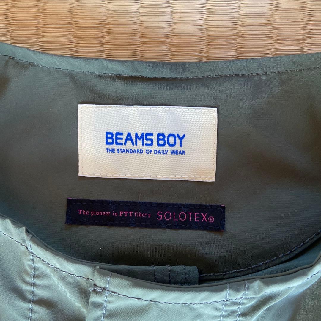 試着のみ ソロテックス ミリタリー ブルゾン ノーカラー ビームスボーイ