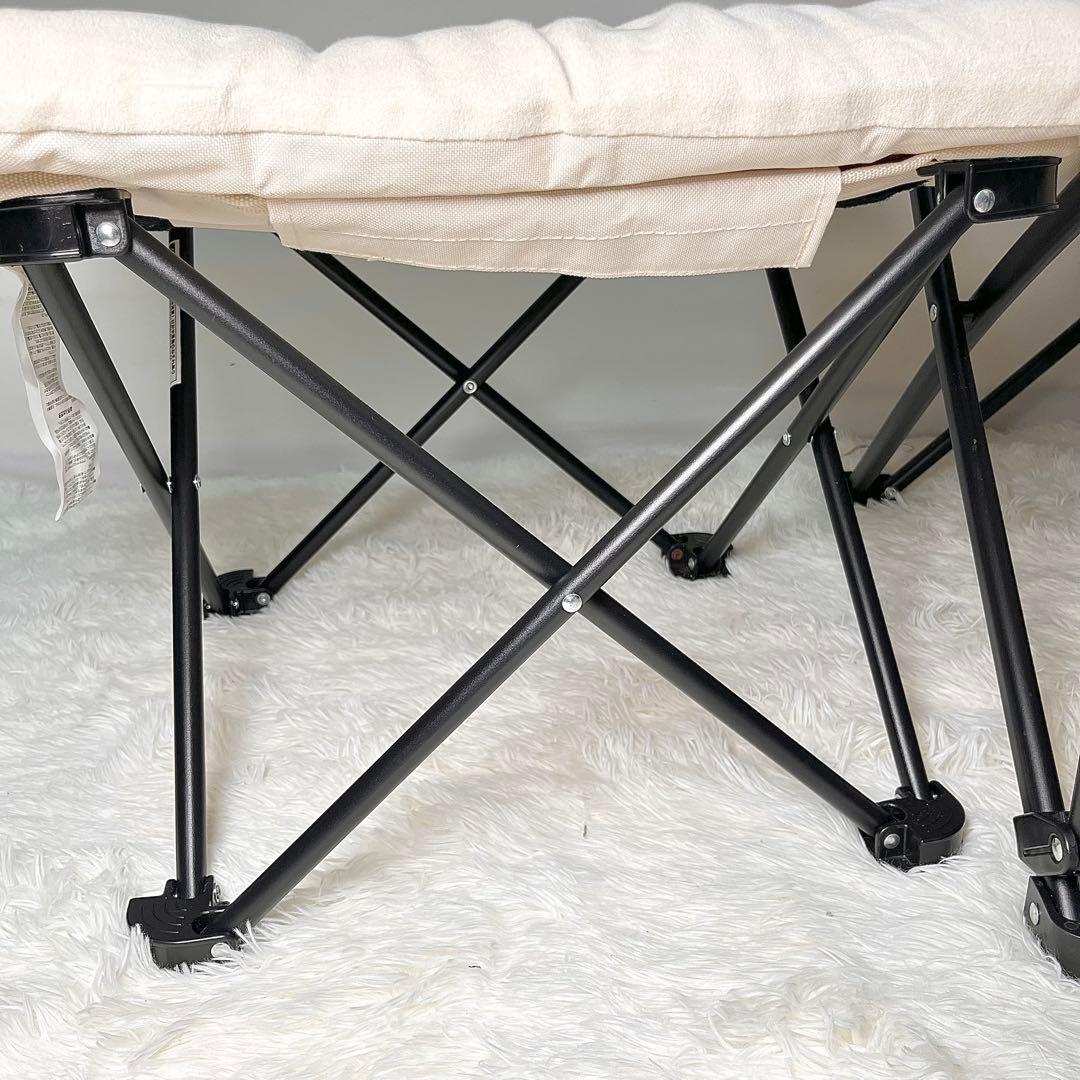 【美品】ニトリ バタフライチェア ハイバック BE オットマン付