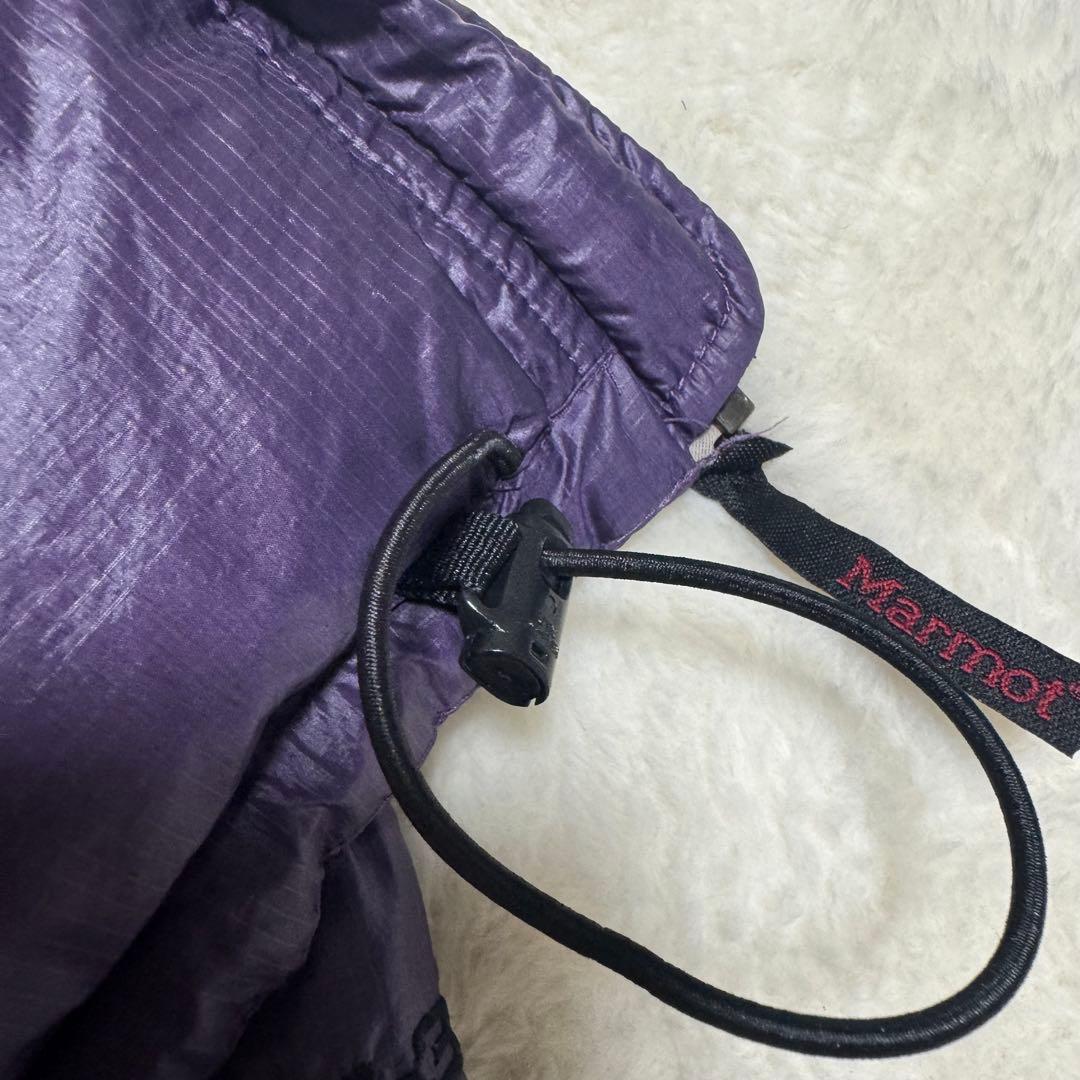 【MOMO】Marmot puffy jacket S紫短丈y2kドローコ