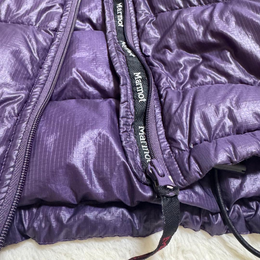 【MOMO】Marmot puffy jacket S紫短丈y2kドローコ