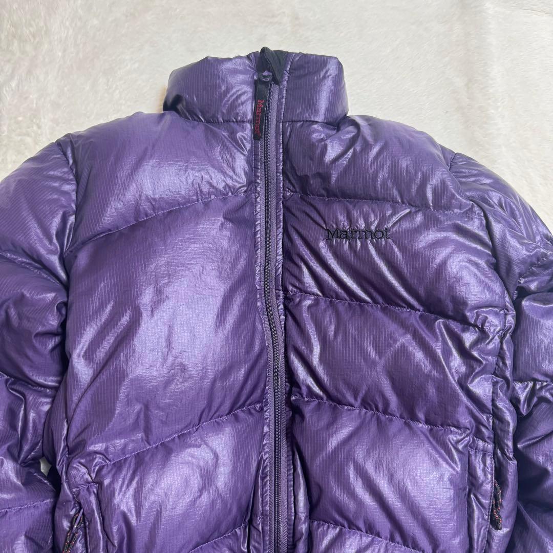 【MOMO】Marmot puffy jacket S紫短丈y2kドローコ