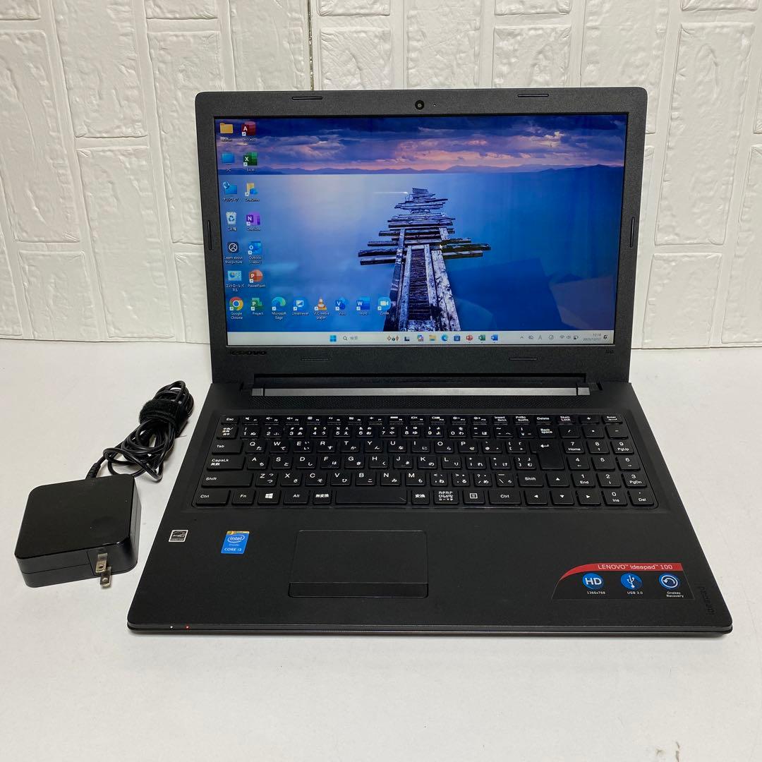 Windows11 オフィス2024年付き　Webカメラ　LENOVOノートPC