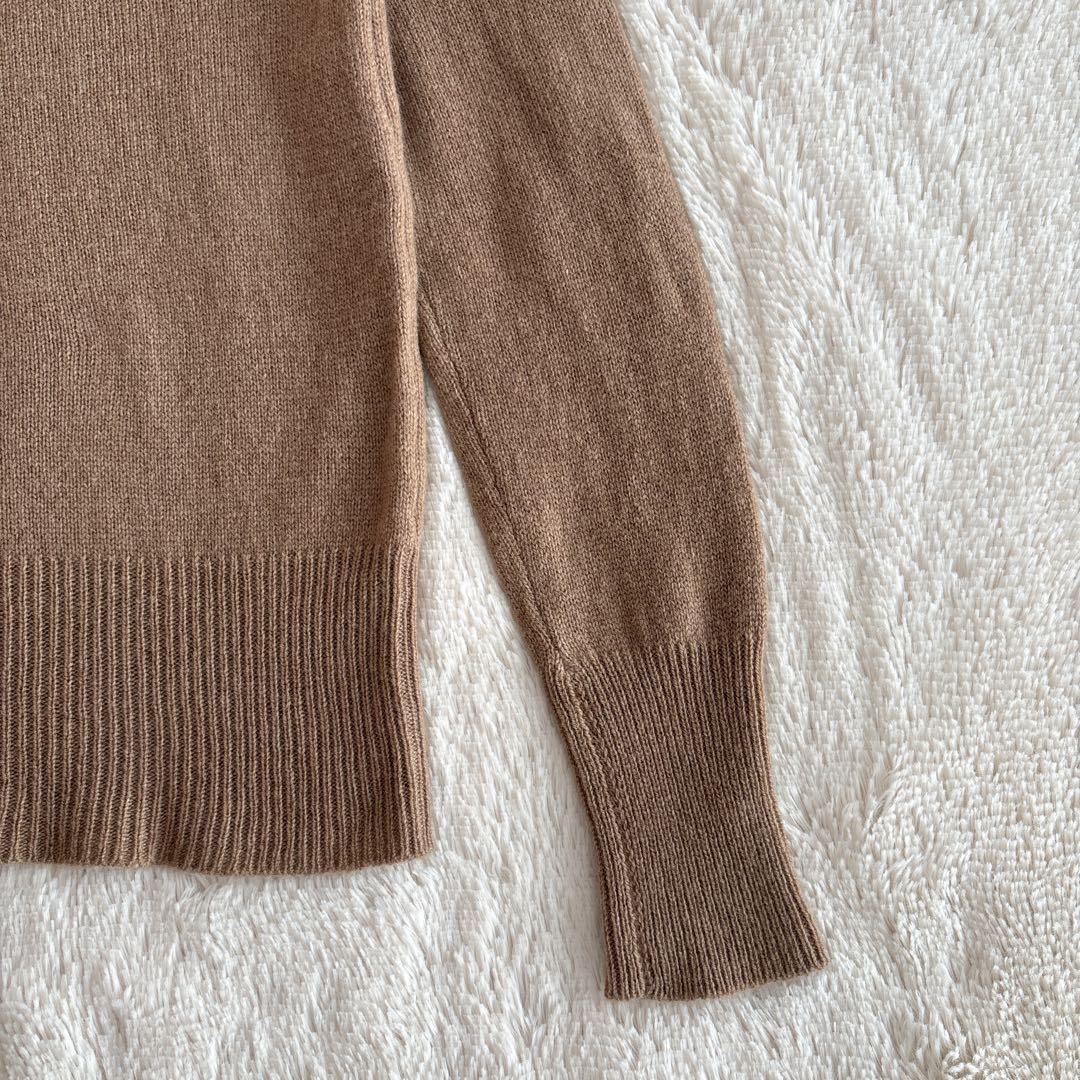 美品✨ANSPINNEN カシミヤ100% ニット　キャメル