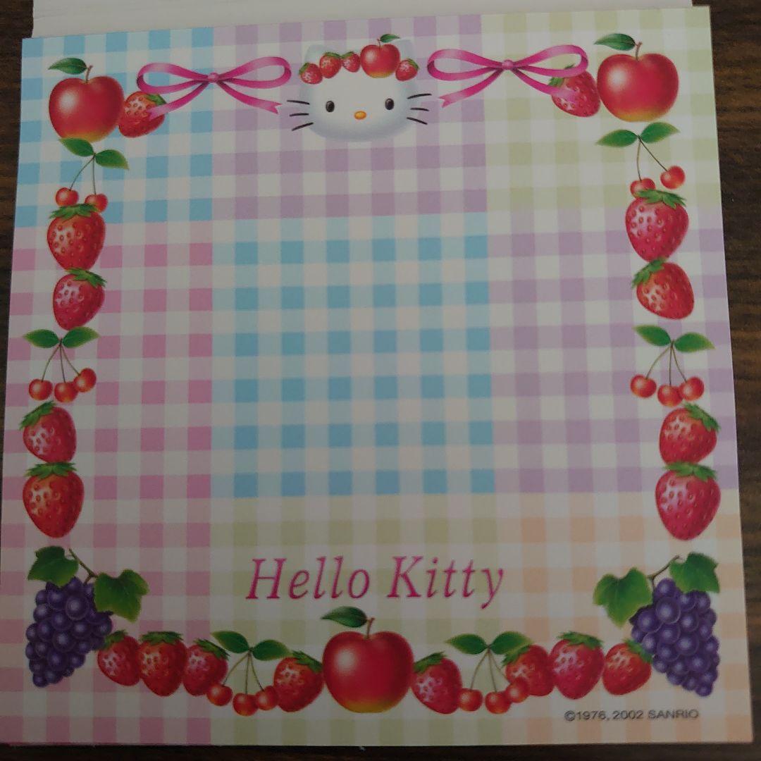 裕*様 新品‪♡ハローキティ ストロベリーの香り付きスクエアメモ