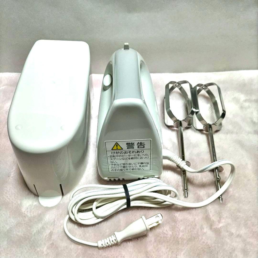 【美品】Panasonic ハンドミキサー MK-H4-W ホワイト
