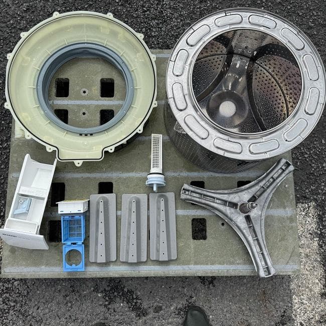 地域限定送料無料　美品 SHARP シャープ ドラム式洗濯乾燥機 ES-S7J