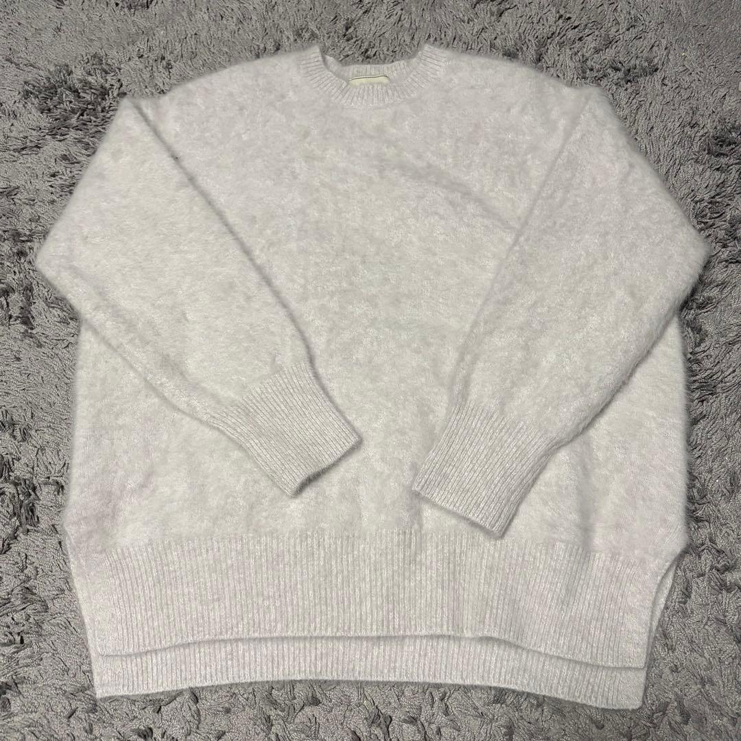 美品　ユナイテッドアローズ　フォックスカシミヤ クルーネック ニット