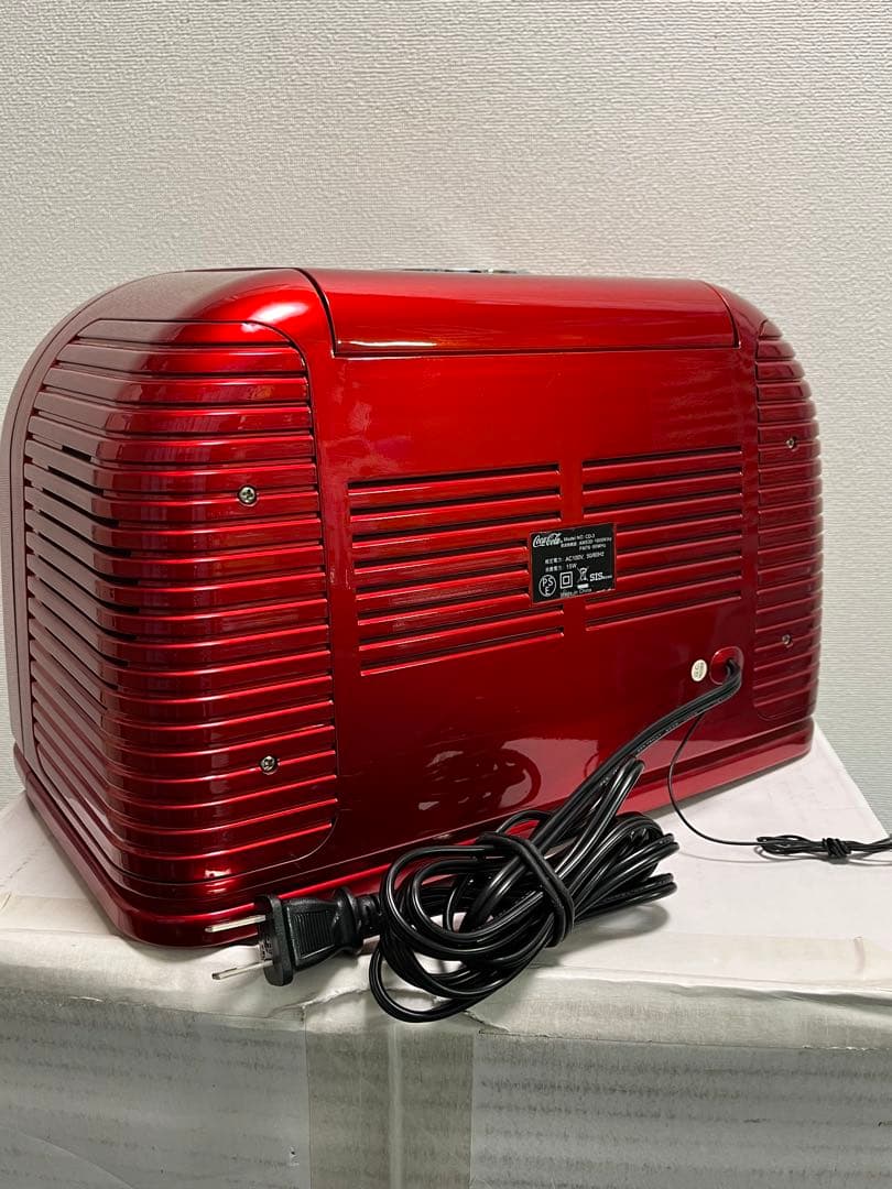 【極美品】コカコーラBRAND CDラジオプレーヤー（fm/am）