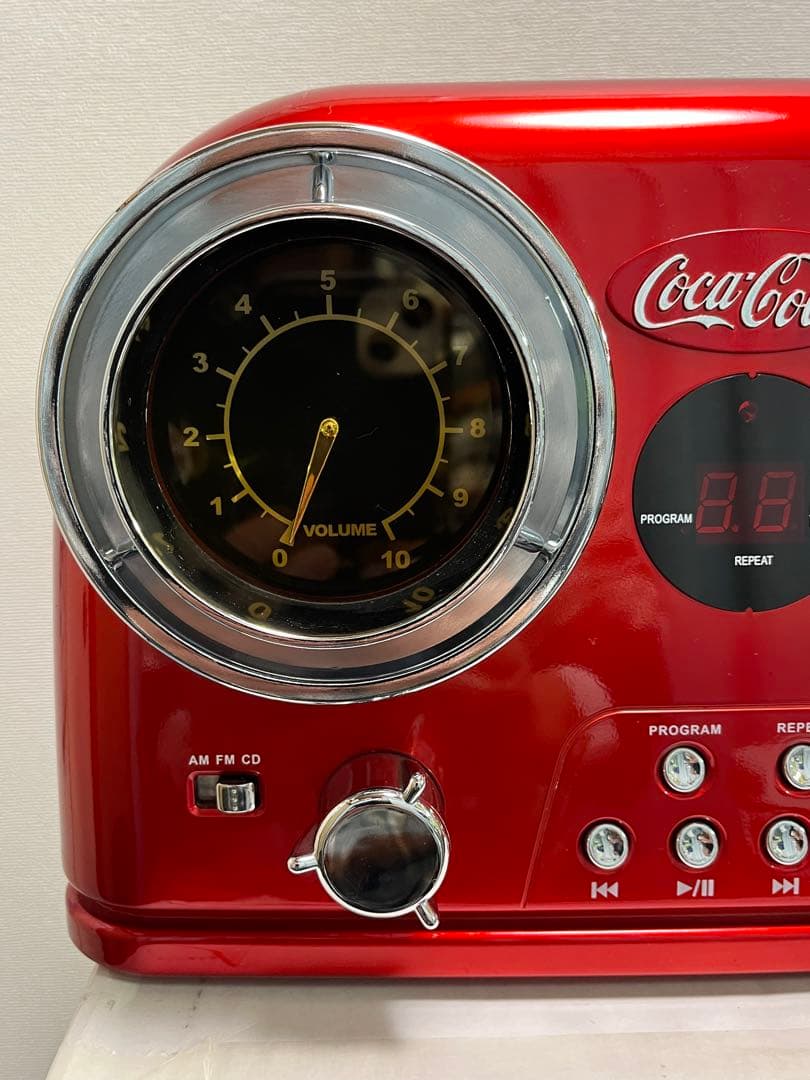 【極美品】コカコーラBRAND CDラジオプレーヤー（fm/am）