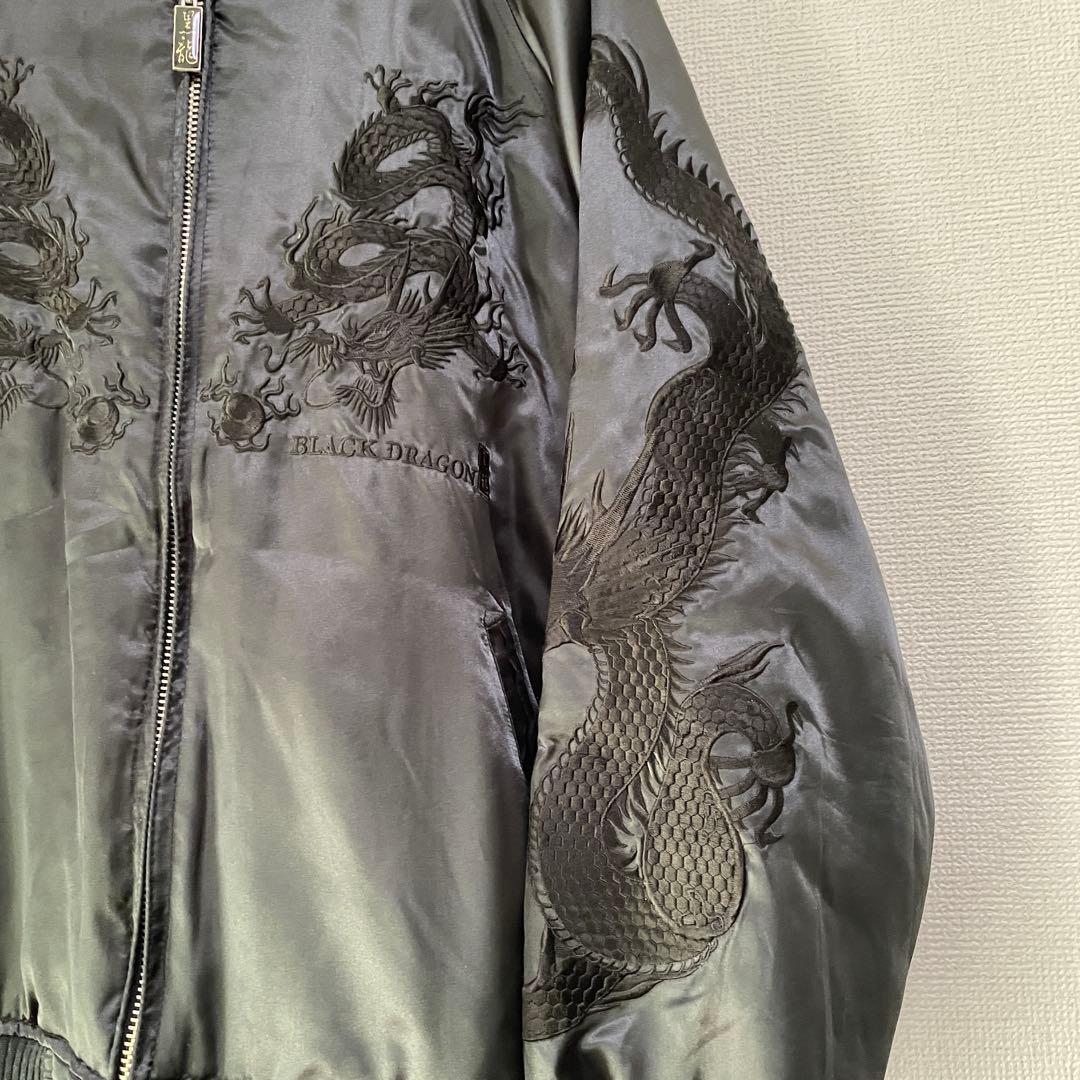 dogtown ブラックドラゴン 刺繍スカジャン XL