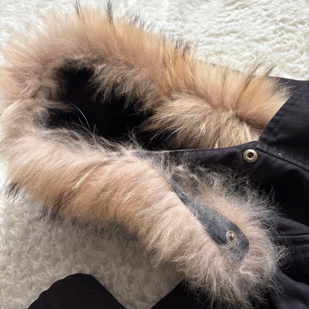 TSUMORI CHISATO ツモリチサト フードモッズコート ファー ボア