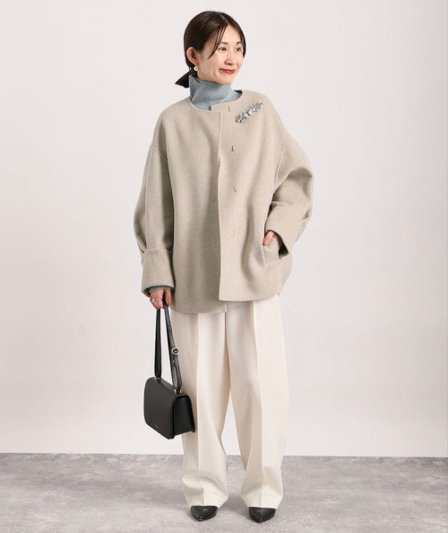 新品未使用完売品vermeil par ienaウールミドルタートルニット