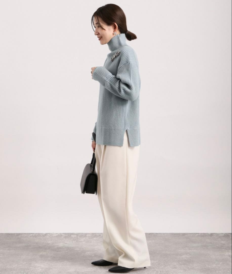 新品未使用完売品vermeil par ienaウールミドルタートルニット