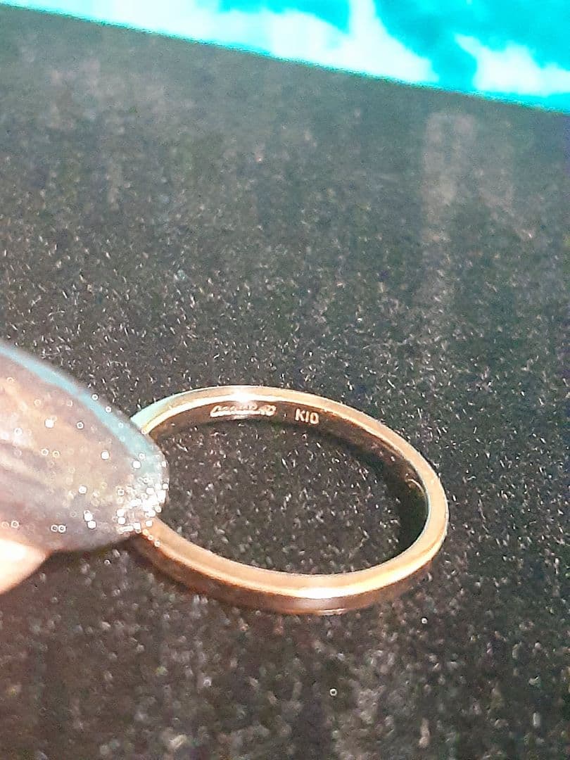 美品✨canal4℃１粒ストーンリング　10K 9号